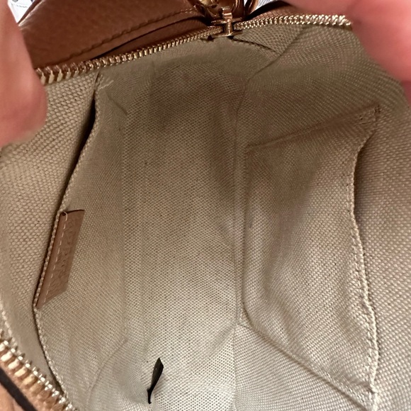 ‼️SOLD‼️ Gucci Soho Disco Bag Small Leather Camelia Beige Crossbody - Picture 16 of 16